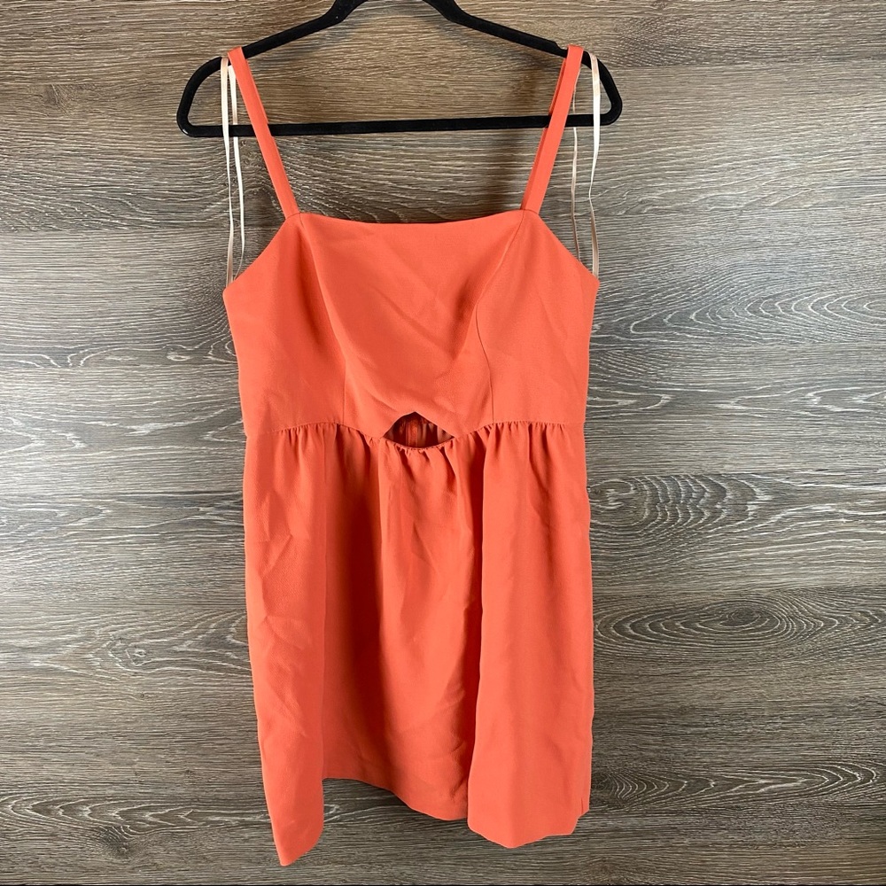 BCBG Generation Orange Cutout Dress NWOT